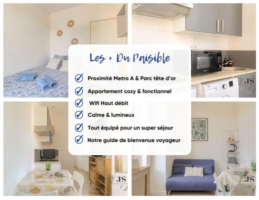 Le Paisible - Proximite Metro A Apartman Villeurbanne Kültér fotó